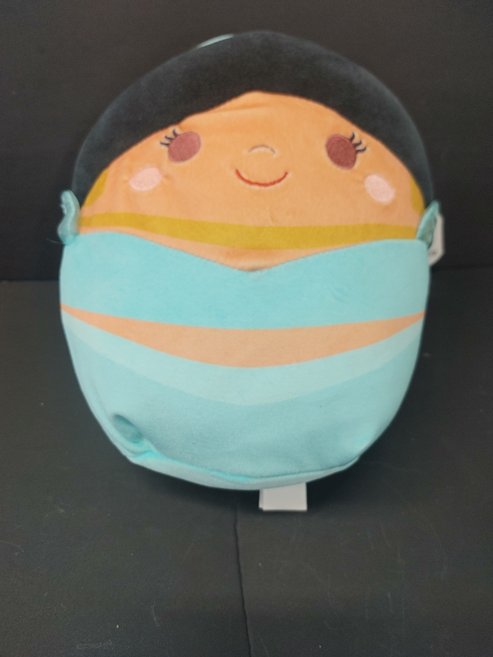Squismallow Disney Aqua and Peach Round Jasmine 8 Inch
